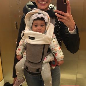 Zara baby reversible puffer coat 3/6 months